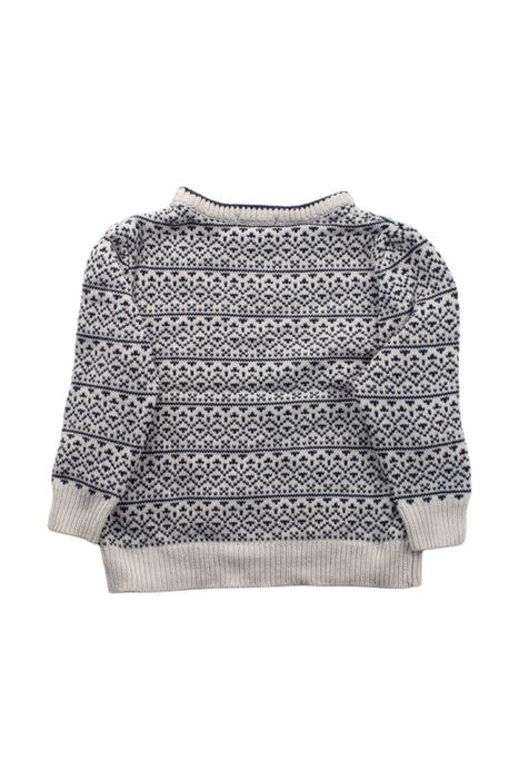 A Navy Knit Sweaters from Vertbaudet in size 3T for neutral. (Back View)