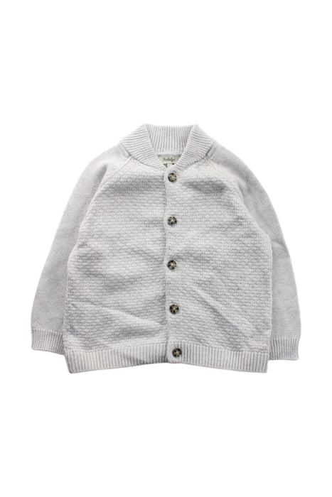 A Grey Cardigans from Natalys in size 2T for neutral. (Front View)