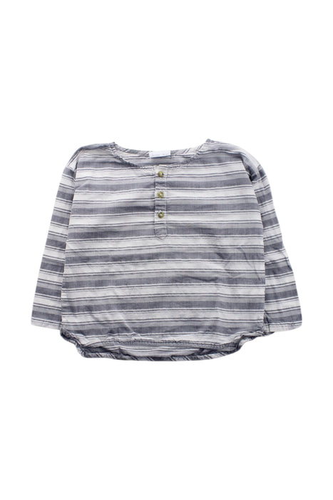 A White Long Sleeve Shirts from Natalys in size 2T for neutral. (Front View)