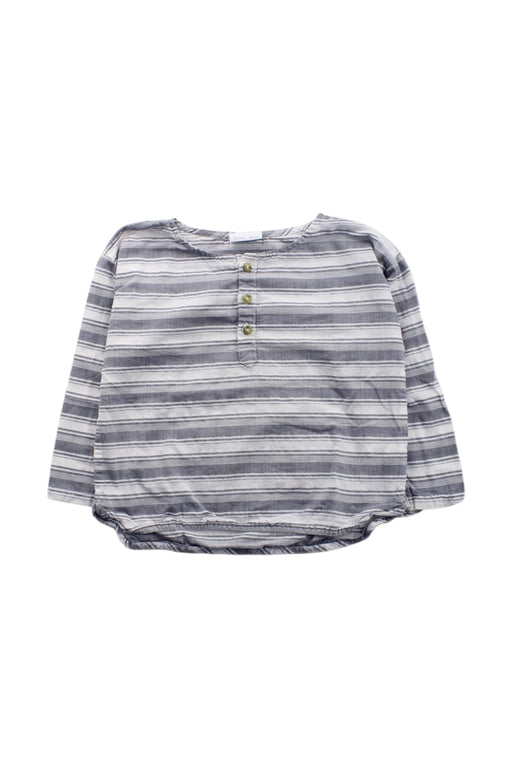 A White Long Sleeve Shirts from Natalys in size 2T for neutral. (Front View)