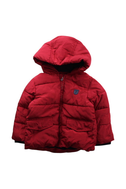 A Red Puffer/Quilted Coats & Outerwear from Jacadi in size 2T for neutral. (Front View)