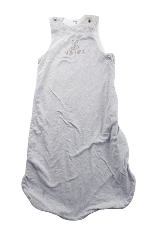 A Grey Sleepsacs from Vertbaudet in size 6-12M for neutral. (Front View)