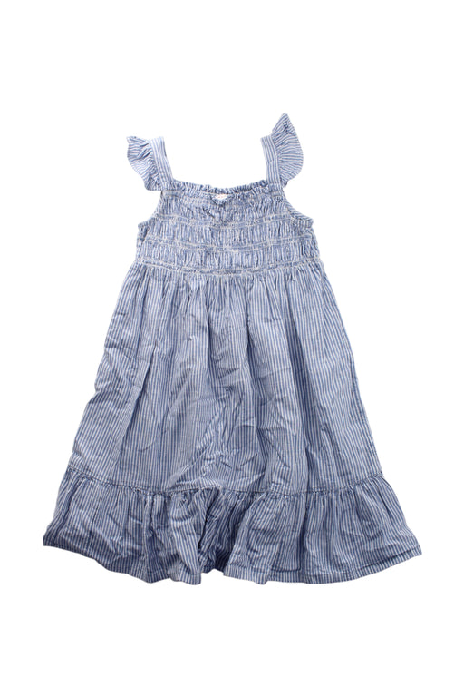 A Blue Sleeveless Dresses from Hanna Andersson in size 8Y for girl. (Front View)