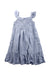 A Blue Sleeveless Dresses from Hanna Andersson in size 8Y for girl. (Back View)
