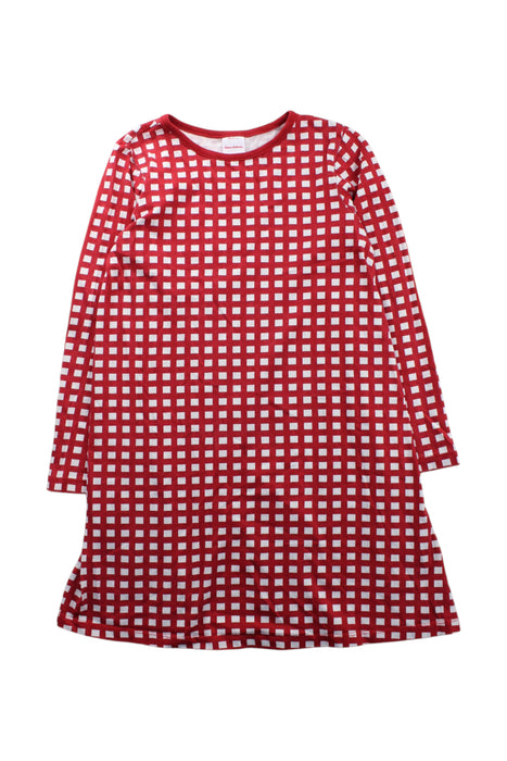 A Red Long Sleeve Dresses from Hanna Andersson in size 8Y for girl. (Front View)