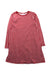 A Red Long Sleeve Dresses from Hanna Andersson in size 8Y for girl. (Front View)