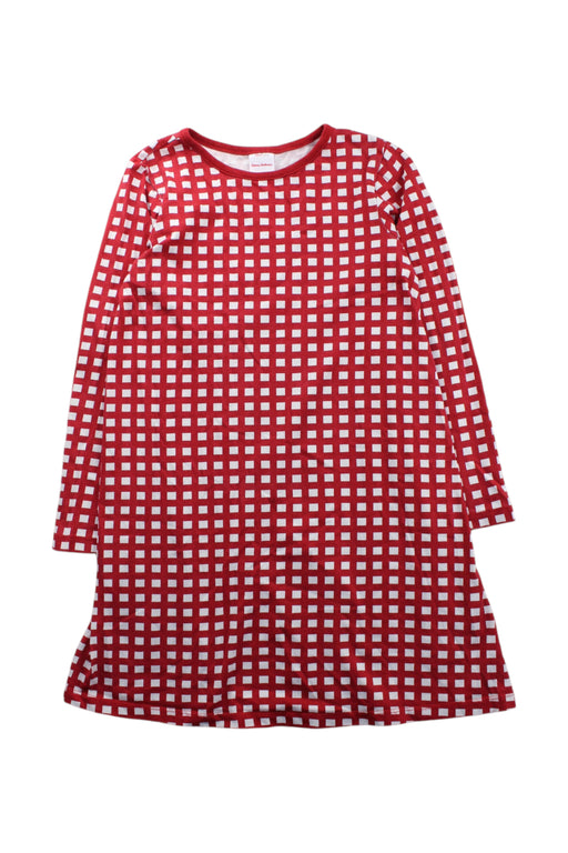 A Red Long Sleeve Dresses from Hanna Andersson in size 8Y for girl. (Front View)