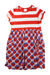 A Multicolour Short Sleeve Dresses from Hanna Andersson in size 8Y for girl. (Front View)