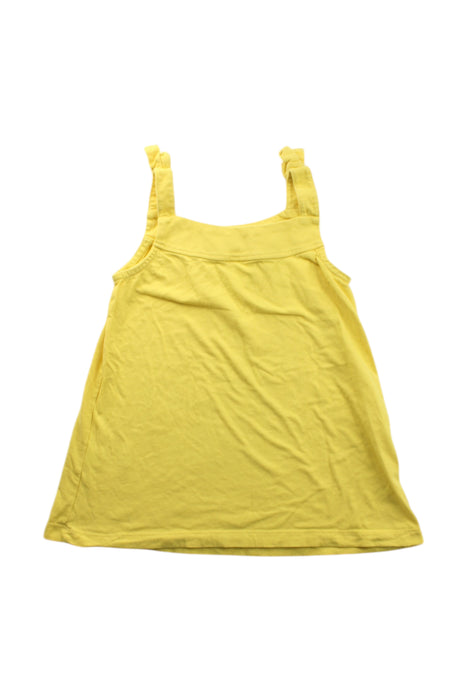 A Yellow Sleeveless Tops from Hanna Andersson in size 6T for girl. (Back View)