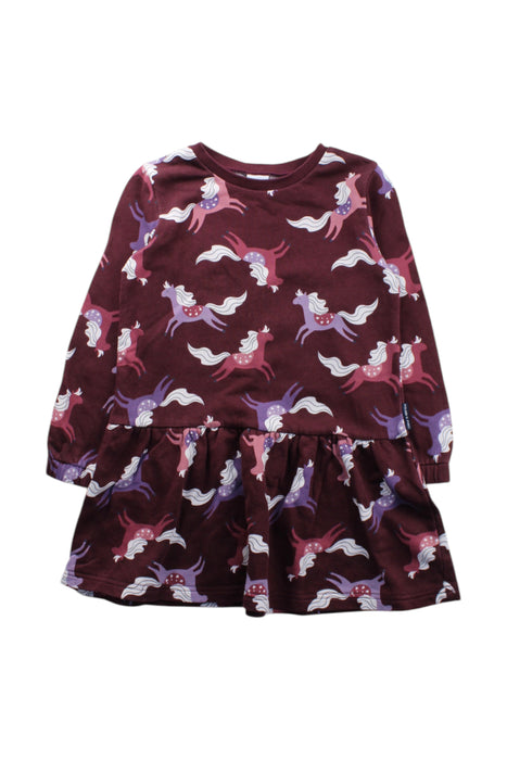 A Multicolour Long Sleeve Dresses from Polarn O. Pyret in size 5T for girl. (Front View)