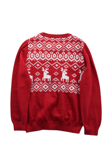 A Red Knit Sweaters from Polarn O. Pyret in size 5T for neutral. (Back View)