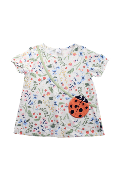 A Multicolour Short Sleeve Tops from Polarn O. Pyret in size 5T for girl. (Front View)