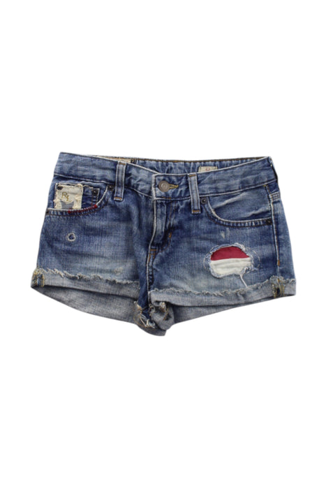 A Blue Shorts from Polo Ralph Lauren in size 8Y for girl. (Front View)