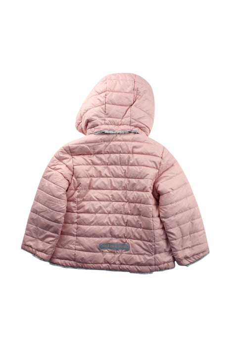 A Pink Puffer/Quilted Coats & Outerwear from Polarn O. Pyret in size 3T for girl. (Back View)