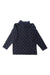A Navy Long Sleeve Polos from Petit Bateau in size 5T for boy. (Back View)