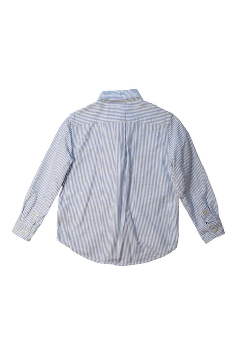 A Blue Long Sleeve Shirts from Polo Ralph Lauren in size 4T for boy. (Back View)