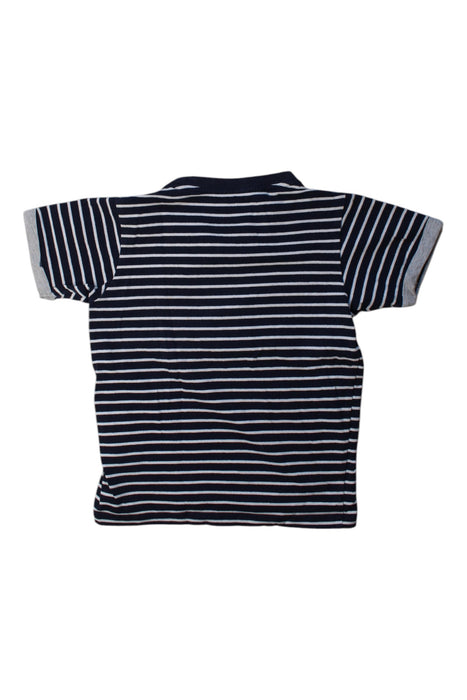 A Navy Short Sleeve T Shirts from Chickeeduck in size 6T for boy. (Back View)