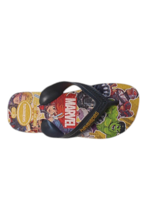 A Multicolour Flip Flops from Havaianas in size 5T for boy. (Front View)