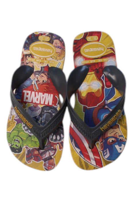 A Multicolour Flip Flops from Havaianas in size 5T for boy. (Back View)