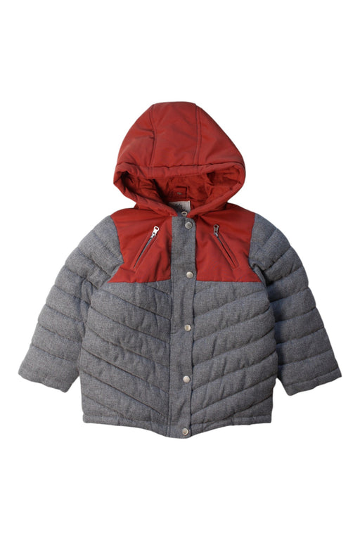 A Grey Puffer/Quilted Coats & Outerwear from Vertbaudet in size 3T for boy. (Front View)