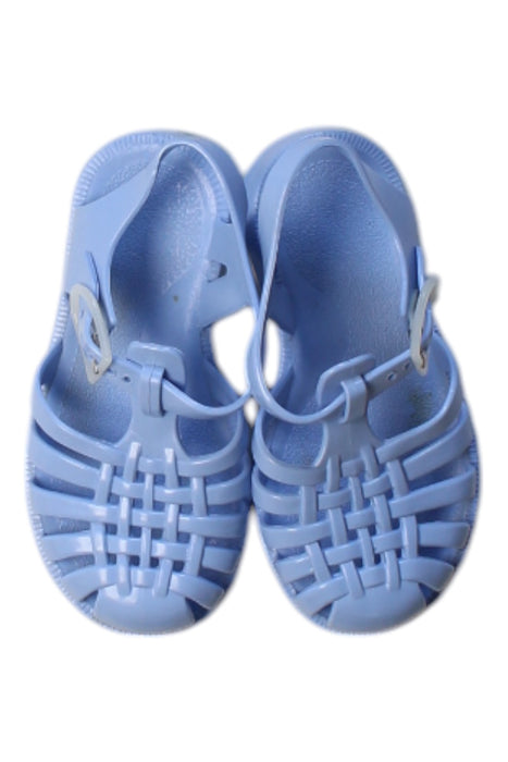 A Blue Sandals from Meduse in size 3T for girl. (Back View)