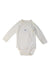 A Ivory Long Sleeve Bodysuits from Petit Bateau in size 6-12M for neutral. (Front View)