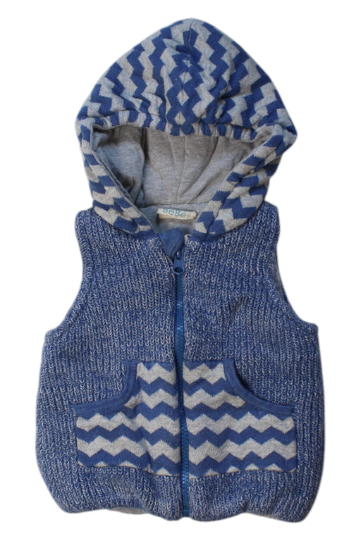 A Blue Outerwear Vests from CIGOGNE Bébé in size 6-12M for boy. (Front View)