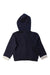 A Navy Zippered Sweatshirts from Petit Bateau in size 5T for girl. (Back View)
