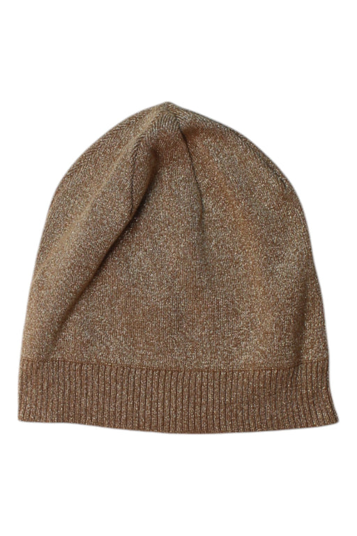 A Brown Beanies from Petit Bateau in size O/S for girl. (Front View)