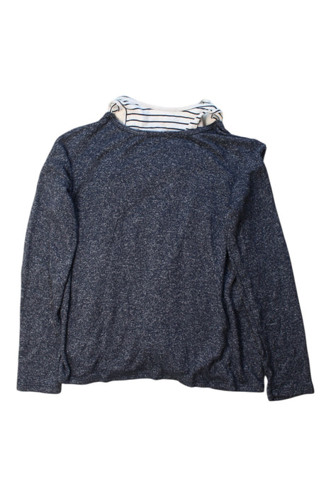 A Navy Long Sleeve Tops from Abercrombie & Fitch in size 9Y for girl. (Back View)