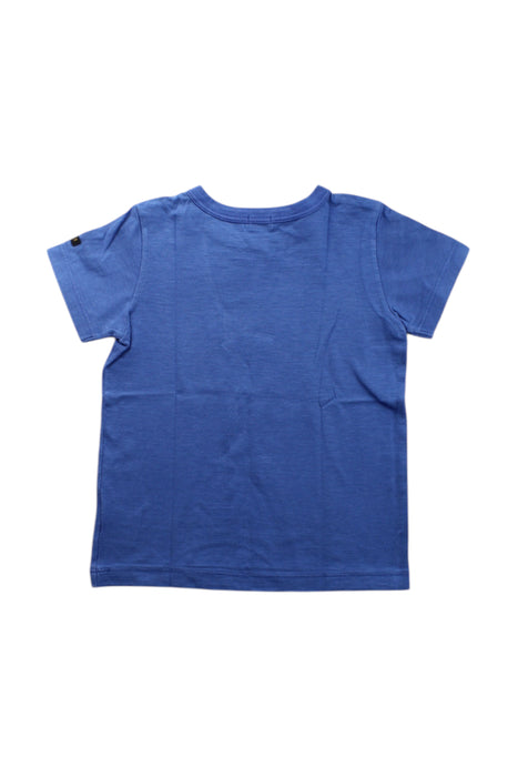 A Blue Short Sleeve T Shirts from Miki House in size 4T for neutral. (Back View)