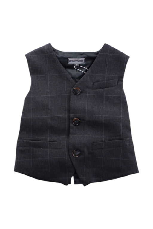 A Grey Suit Vests from Nicholas & Bears in size 4T for boy. (Front View)