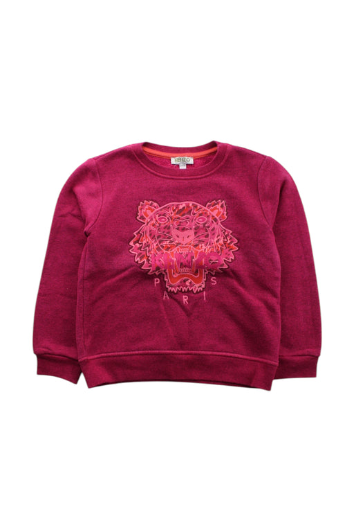 A Burgundy Crewneck Sweatshirts from Kenzo in size 6T for neutral. (Front View)