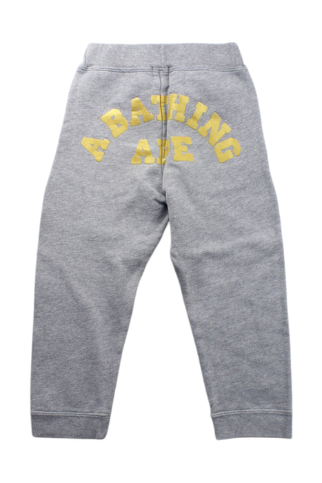 A Grey Sweatpants from BAPE KIDS in size 4T for boy. (Back View)