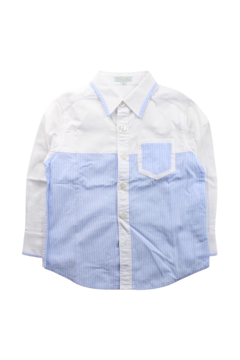 A White Long Sleeve Shirts from Nicholas & Bears in size 4T for boy. (Front View)
