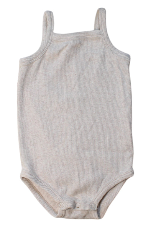 A Beige Sleeveless Bodysuits from Seed in size 12-18M for neutral. (Front View)