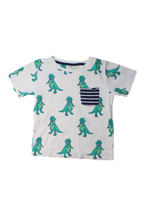 A White Short Sleeve T Shirts from Jojo Maman Bébé in size 4T for boy. (Front View)