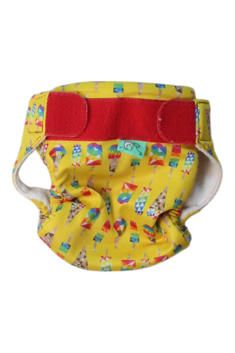 A Multicolour Cloth Diapers from TotsBots in size 3-6M for neutral. (Front View)