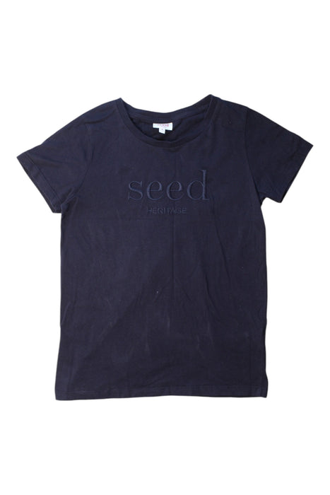 A Navy Short Sleeve T Shirts from Seed in size 8Y for neutral. (Front View)