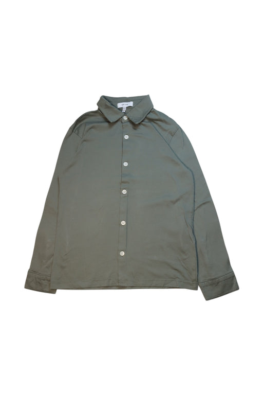 A Green Long Sleeve Shirts from REISS in size 8Y for neutral. (Front View)