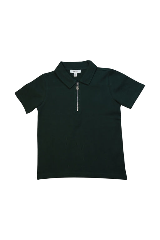 A Green Short Sleeve Polos from REISS in size 8Y for boy. (Front View)