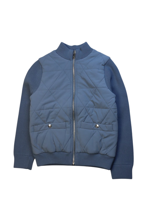 A Blue Puffer/Quilted Jackets from REISS in size 8Y for neutral. (Front View)