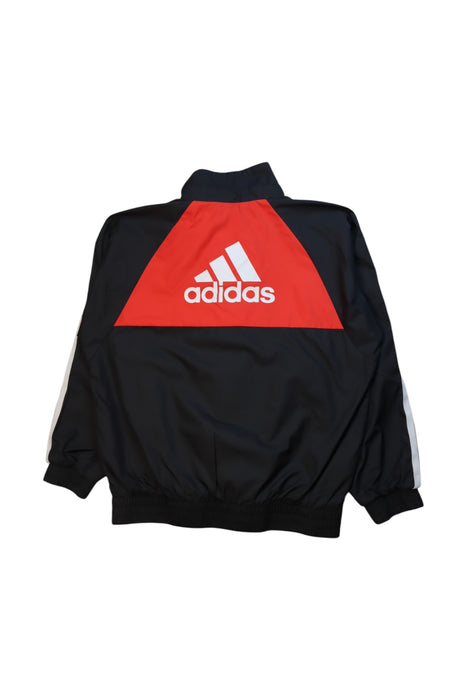 A Black Lightweight Jackets from Adidas in size 8Y for neutral. (Back View)