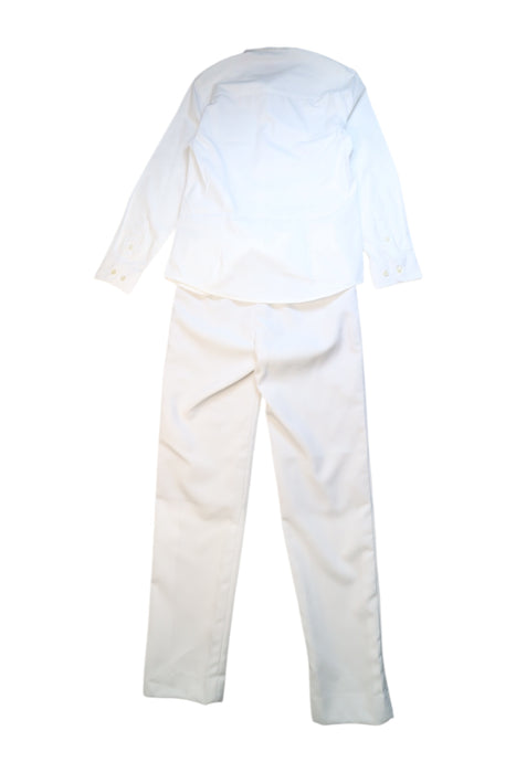 A White Suits from Opposuits in size 10Y for boy. (Back View)