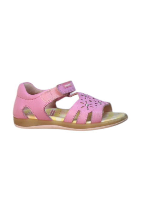 A Pink Sandals from Pablosky in size 3T for girl. (Front View)