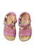 A Pink Sandals from Pablosky in size 3T for girl. (Back View)