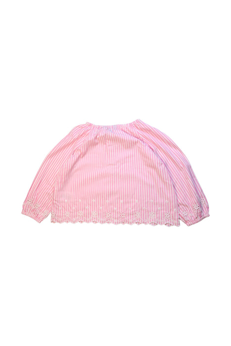 A Pink Long Sleeve Tops from Polo Ralph Lauren in size 6T for girl. (Back View)
