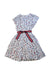 A White Short Sleeve Dresses from Petit Bateau in size 10Y for girl. (Front View)