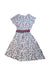 A White Short Sleeve Dresses from Petit Bateau in size 10Y for girl. (Back View)
