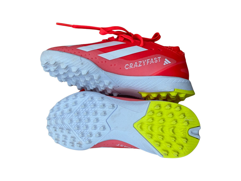 A Red Sneakers from Adidas in size 5T for neutral. (Back View)